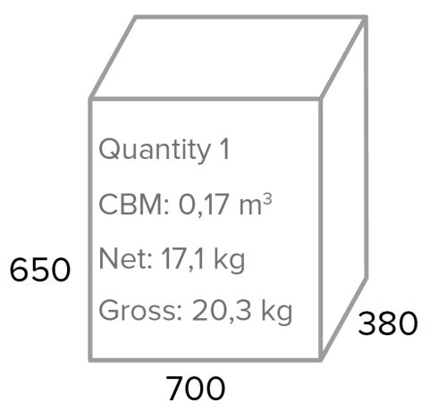 dublin box size