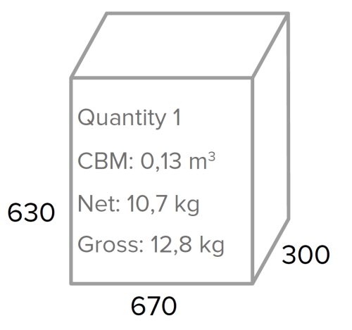 vegas box size